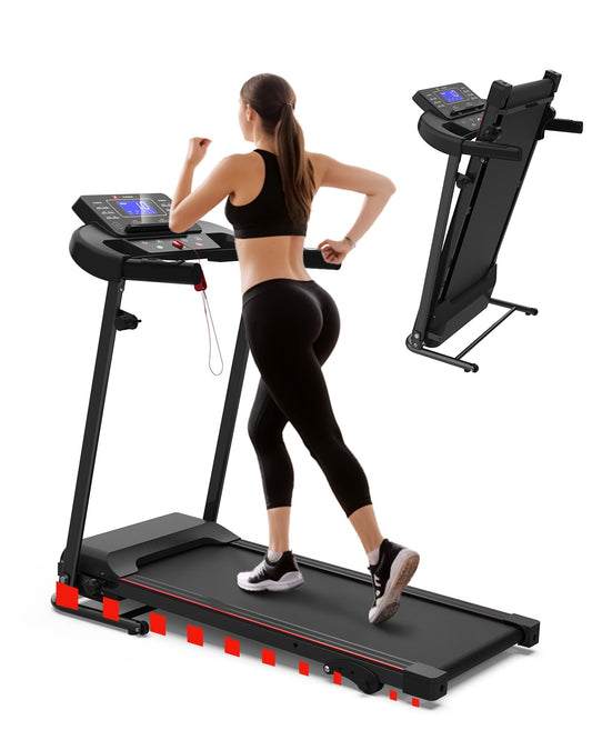 Foldable Walking Treadmill with 3-Level Incline