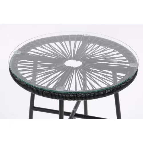 3-Piece Outdoor Bistro Set with Coffee Table