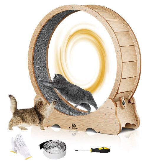 Cat Exercise Treadmill with Carpeted Runway